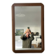 Mid-century oak large mirror