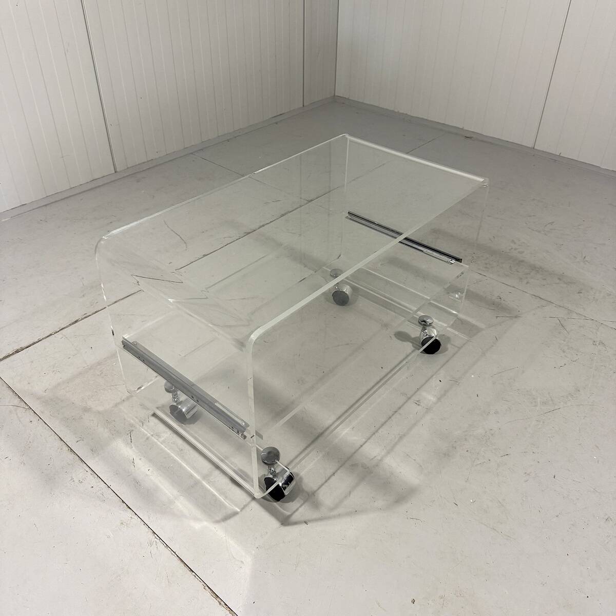 Plexiglass audio rack trolley 1960-70’s