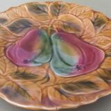 Plate slurry pears Sarreguemines early twentieth century