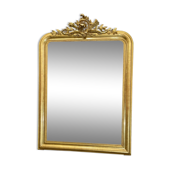 Miroir 156x110 ancien louis philippe dorure feuille d’or
