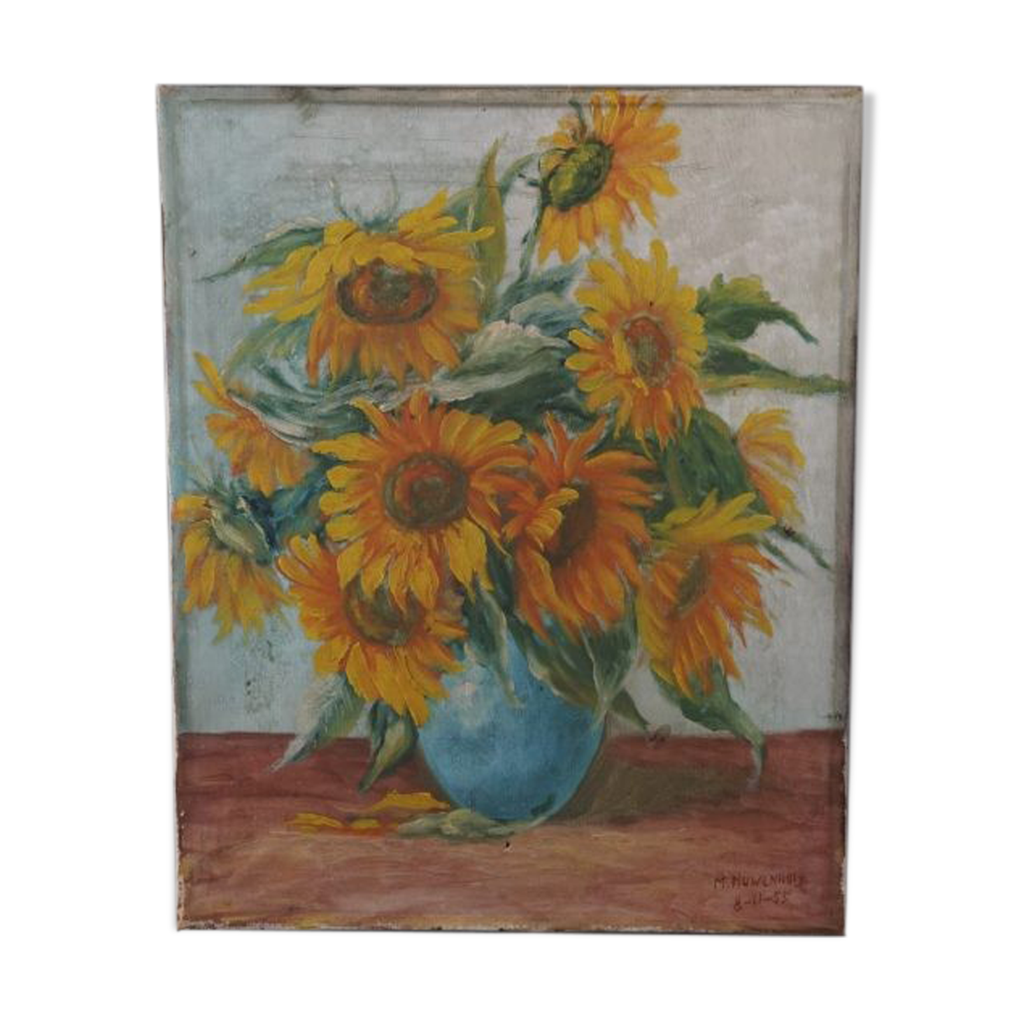Sunflower painting, still life