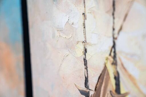 Boat on the water, 2000s, acrylic on canvas