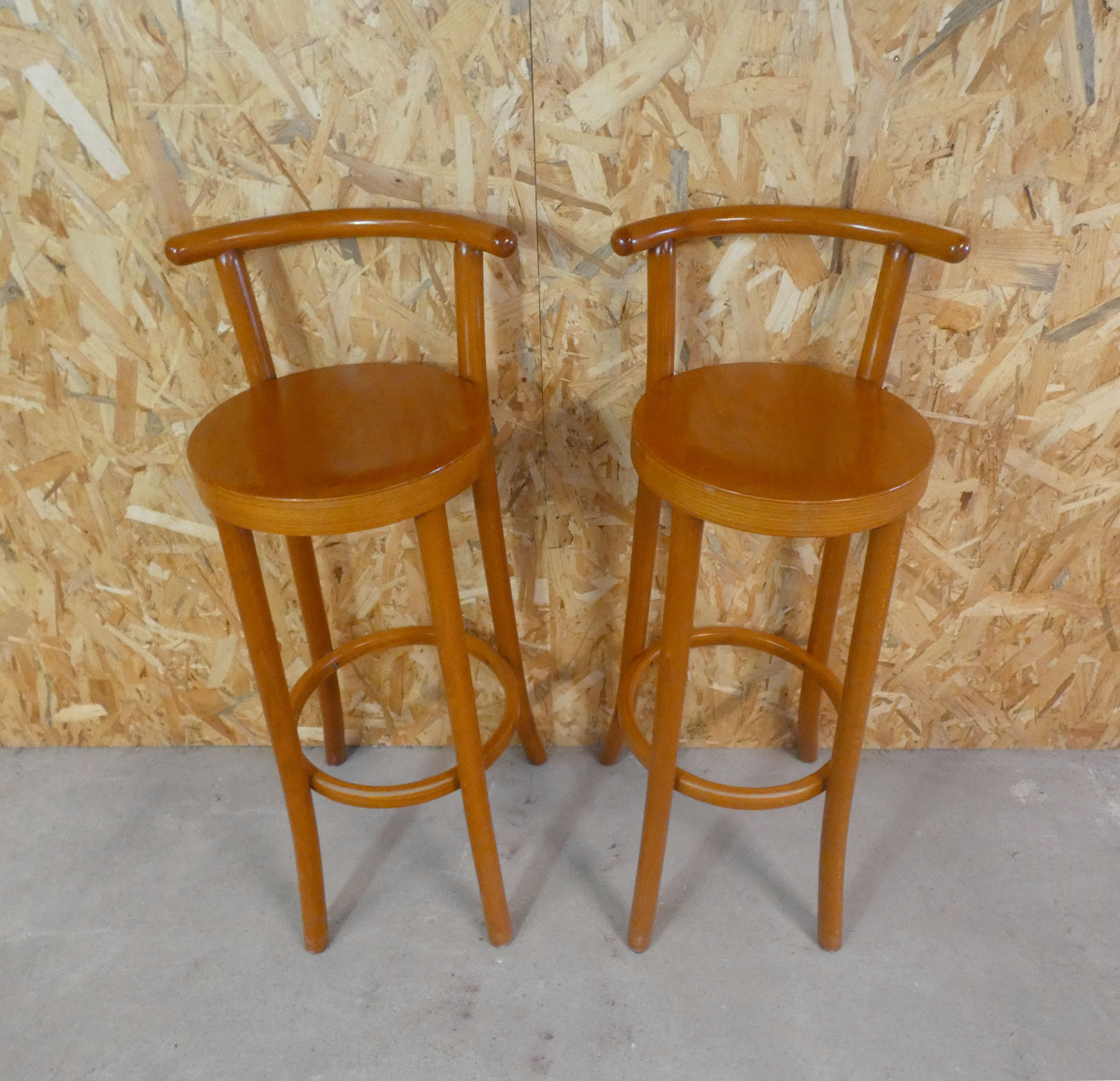 2 stools baumann bar bistrot loft vintage