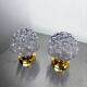 Pair of bubble glass sconces – Helena Tynell style, Germany, circa 1970s