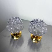 Paire de appliques en verre bulle – style Helena Tynell, Allemagne, vers les années 1970.
