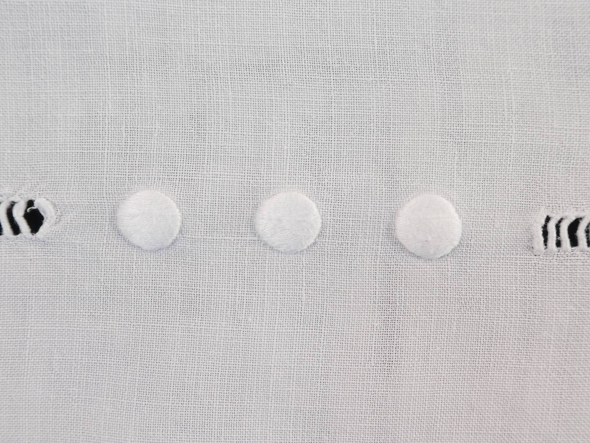 Old Linen Sheet 210 x 290 Day Scale Embroidery Monogram LA