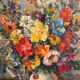 Still life with wild flowers, signed, early 20th century.