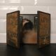 Miroir triptyque de barbier, Art Nouveau, circa 1900
