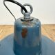 Small Industrial Blue Enamel Pendant Lamp, 1960s