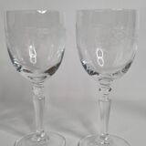 Classic Style Engraved Crystal Carafe and Glasses Set