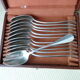 Box of 12 teaspoons in silver metal Metal White Model uniplat