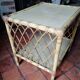 Table basse en bois rotin bambou