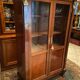 Mahogany and bronze showcase bookcase in Return from Egypt style