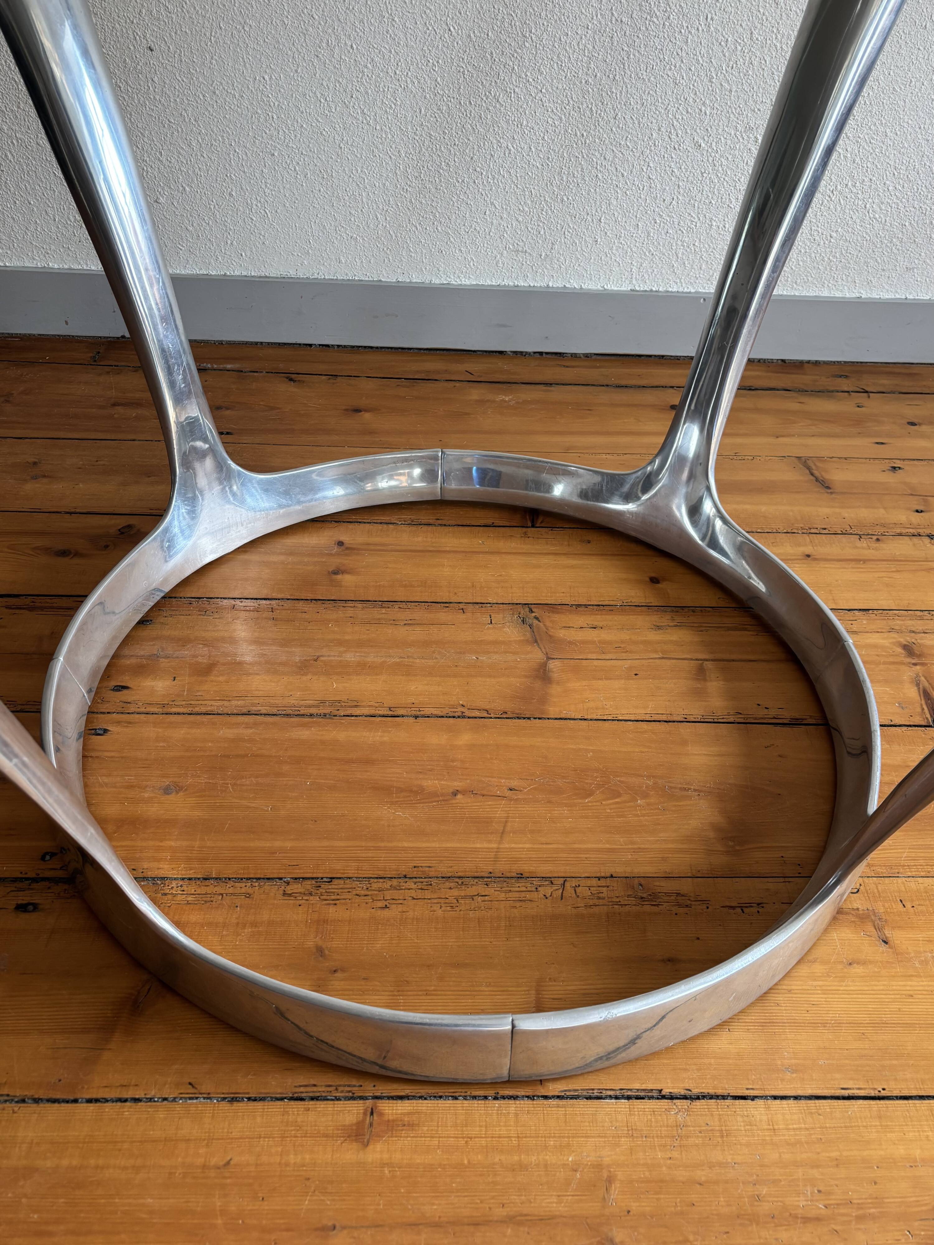 Dining table Michel Charron 1970 vintage