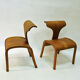 Scandinavian pair of design childrens wood chairs 1950s