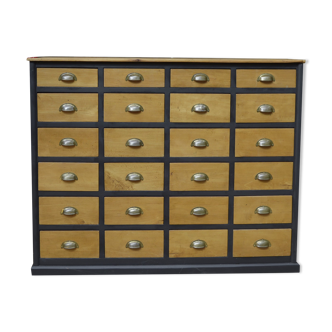 Furniture 24 drawers beech and fir 1970