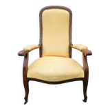 Voltaire armchair in walnut