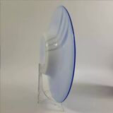 Pair of amphora vase and flat vase, vintage Murano glass.