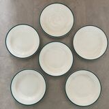6 earthenware soup plates