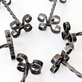 Set of 6 vintage wrought iron knife rests, France, 1970s