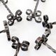 Set of 6 vintage wrought iron knife rests, France, 1970s