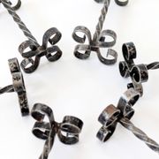 Set of 6 vintage wrought iron knife rests, France, 1970s
