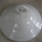 White earthenware soup Creil and Montereau