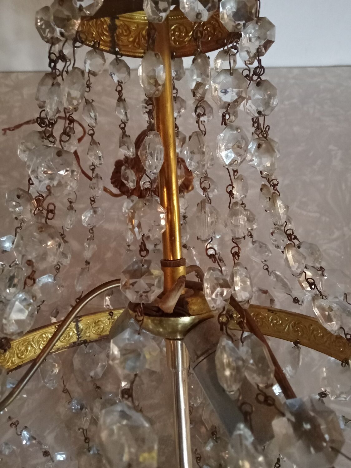 Balloon chandelier with tassels