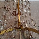 Balloon chandelier with tassels