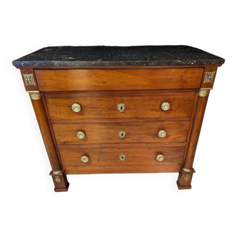 Empire Mahogany Commode