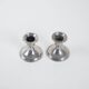 Set of metal candlesticks, Italian design, 1970s, made in Italy