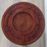 Burmese red teak coffee table