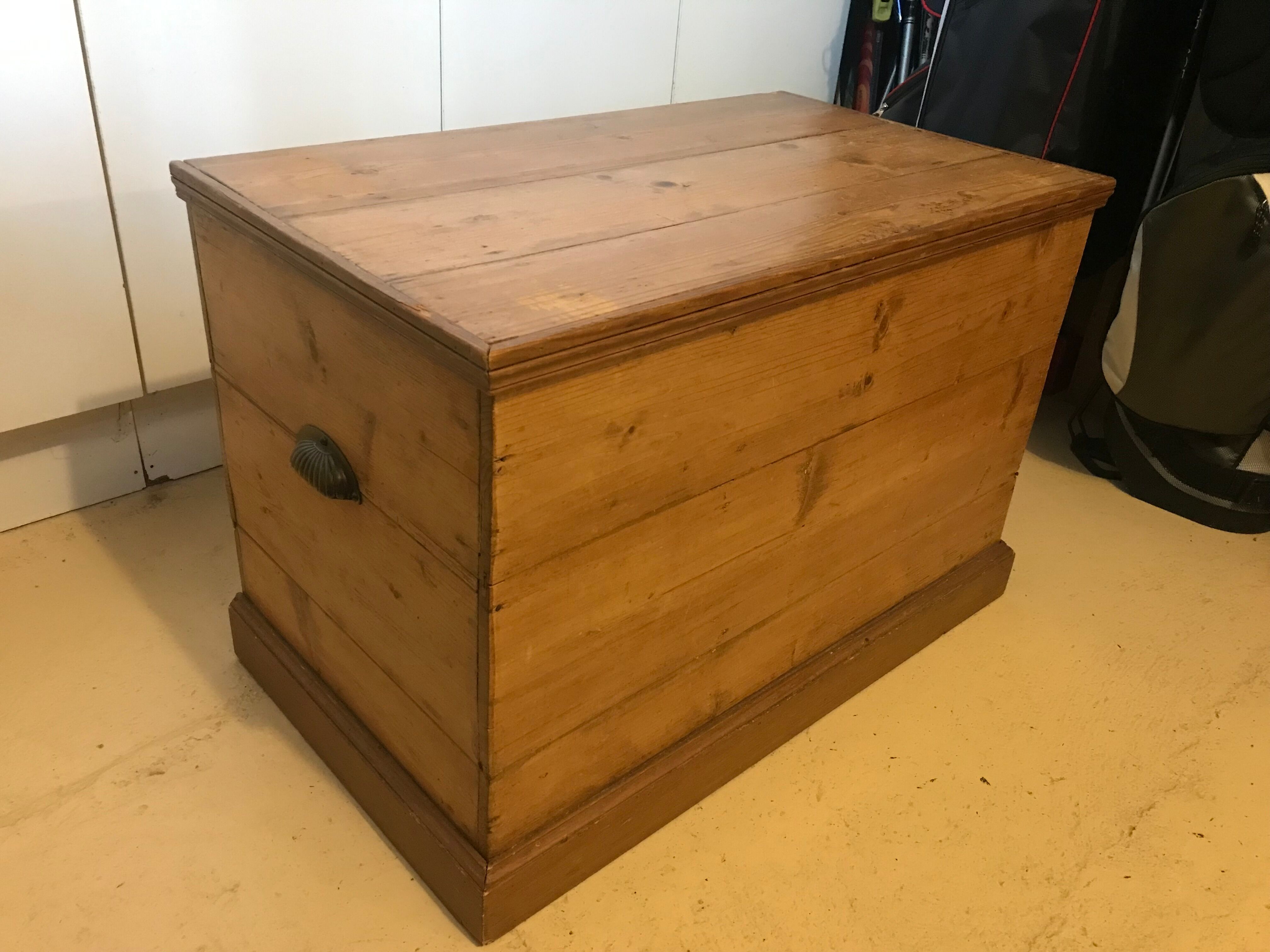 English pine chest