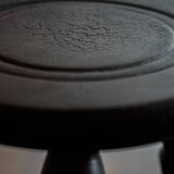 The small tripod in burnt oak wood