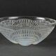 Lalique France opalescent scallop bowl numbered 3204