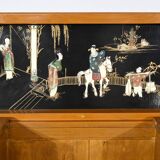 Asian Liquor Cabinet in Lacquered Wood, China – 1950