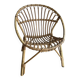 Rattan shell chair