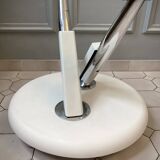 Vintage glass and chrome coffee table