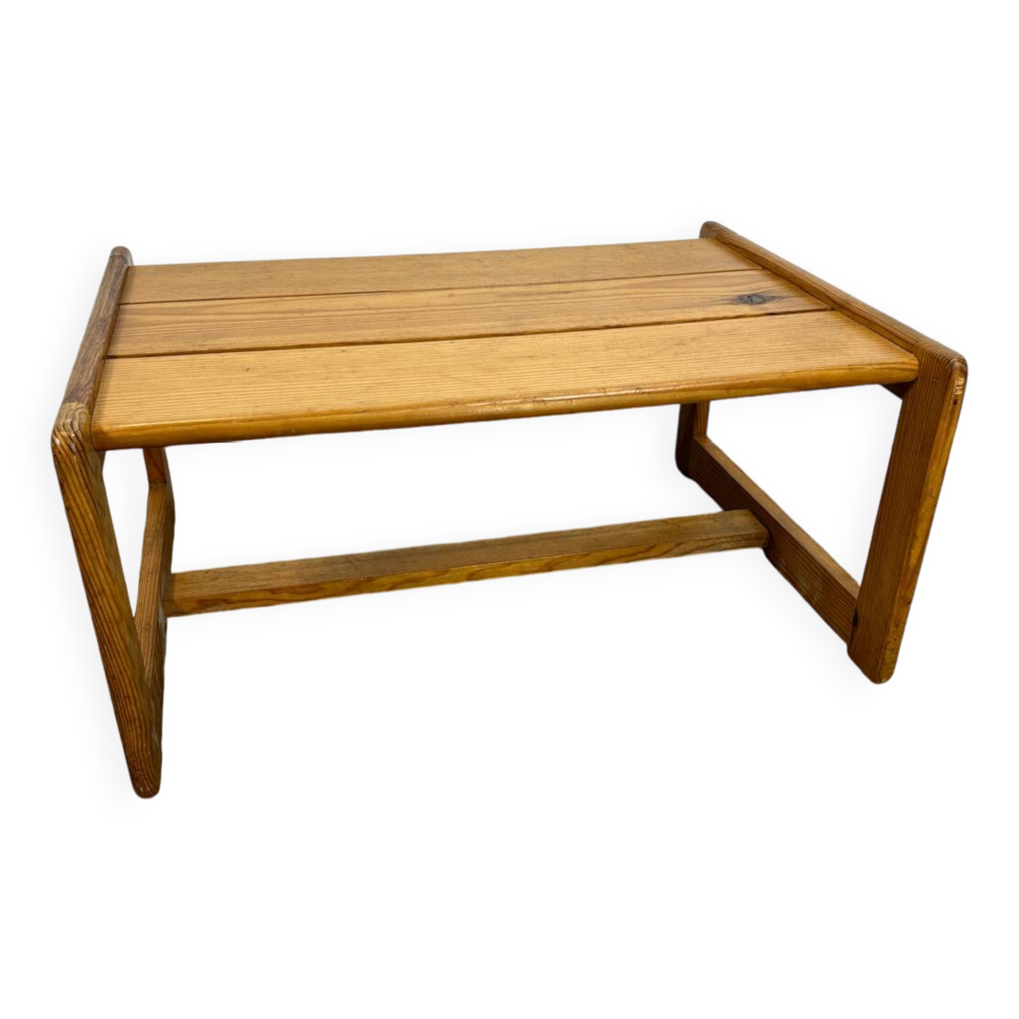 80s pine coffee table