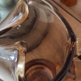 Amber glass carafe