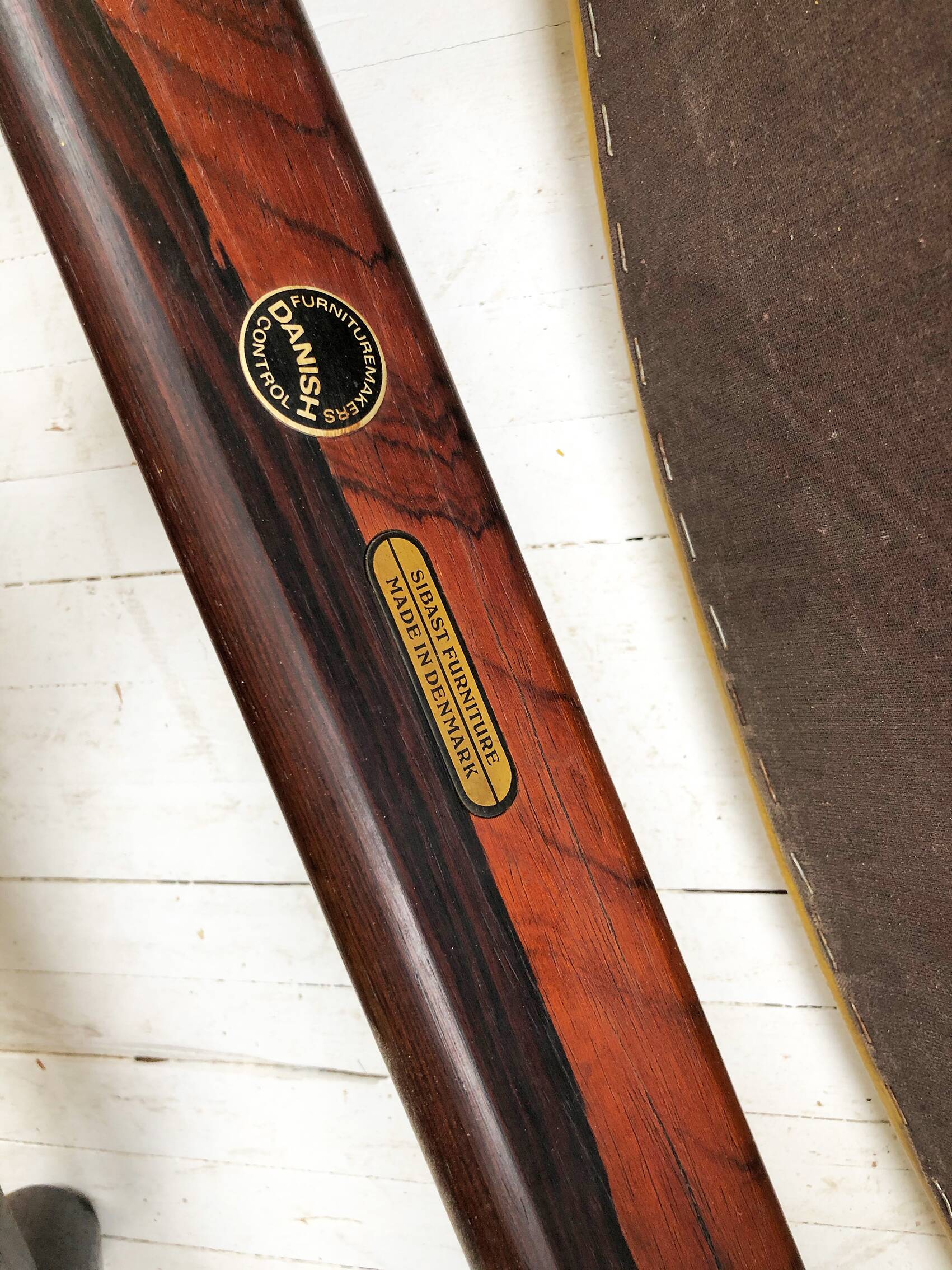 Rosewood leather chairs by Arne Vodder for Sibast