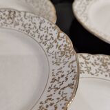 White and golden dessert plates Villeroy and Boch