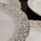 White and golden dessert plates Villeroy and Boch