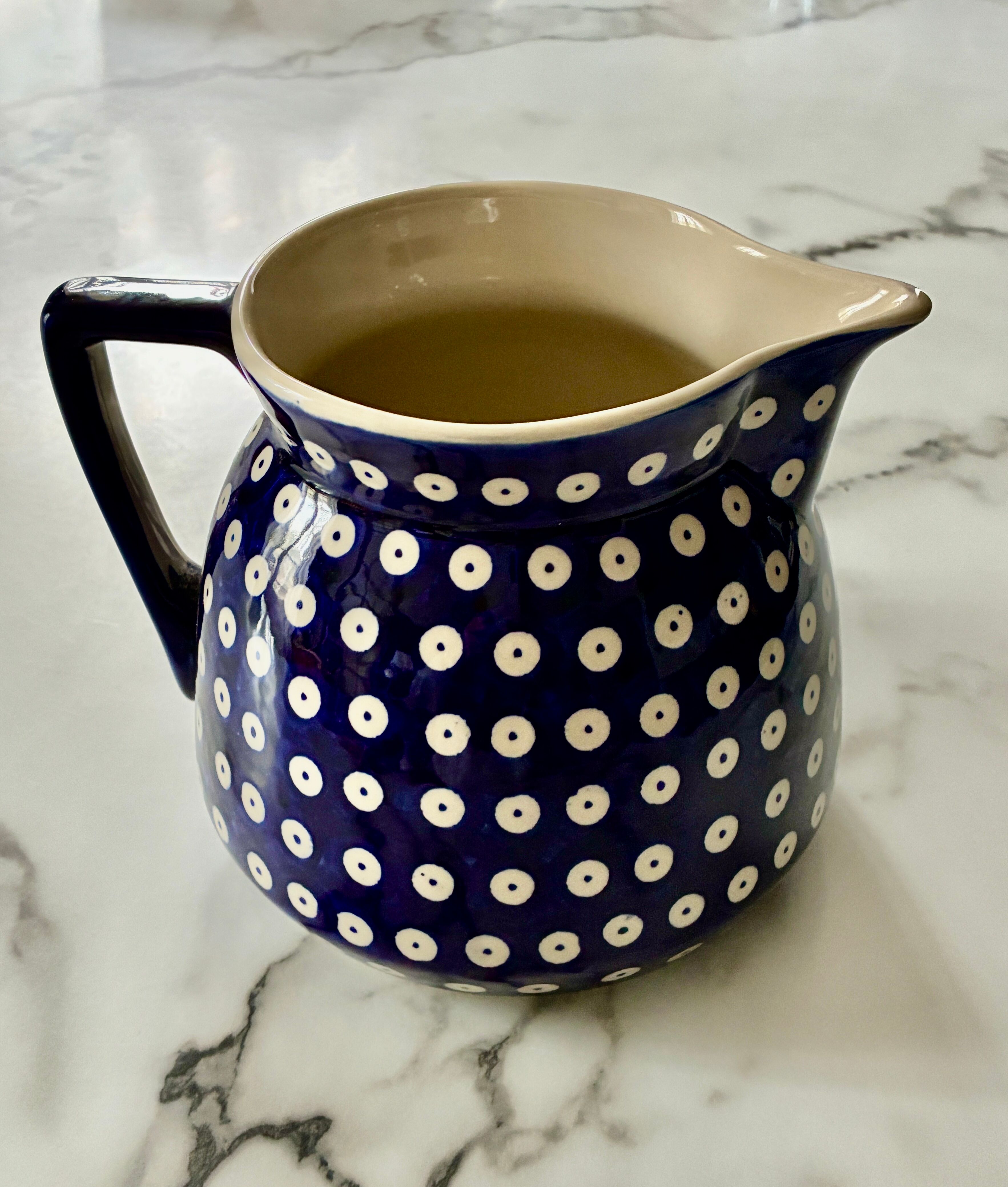 Ceramic pitcher Bolesławiec Poland