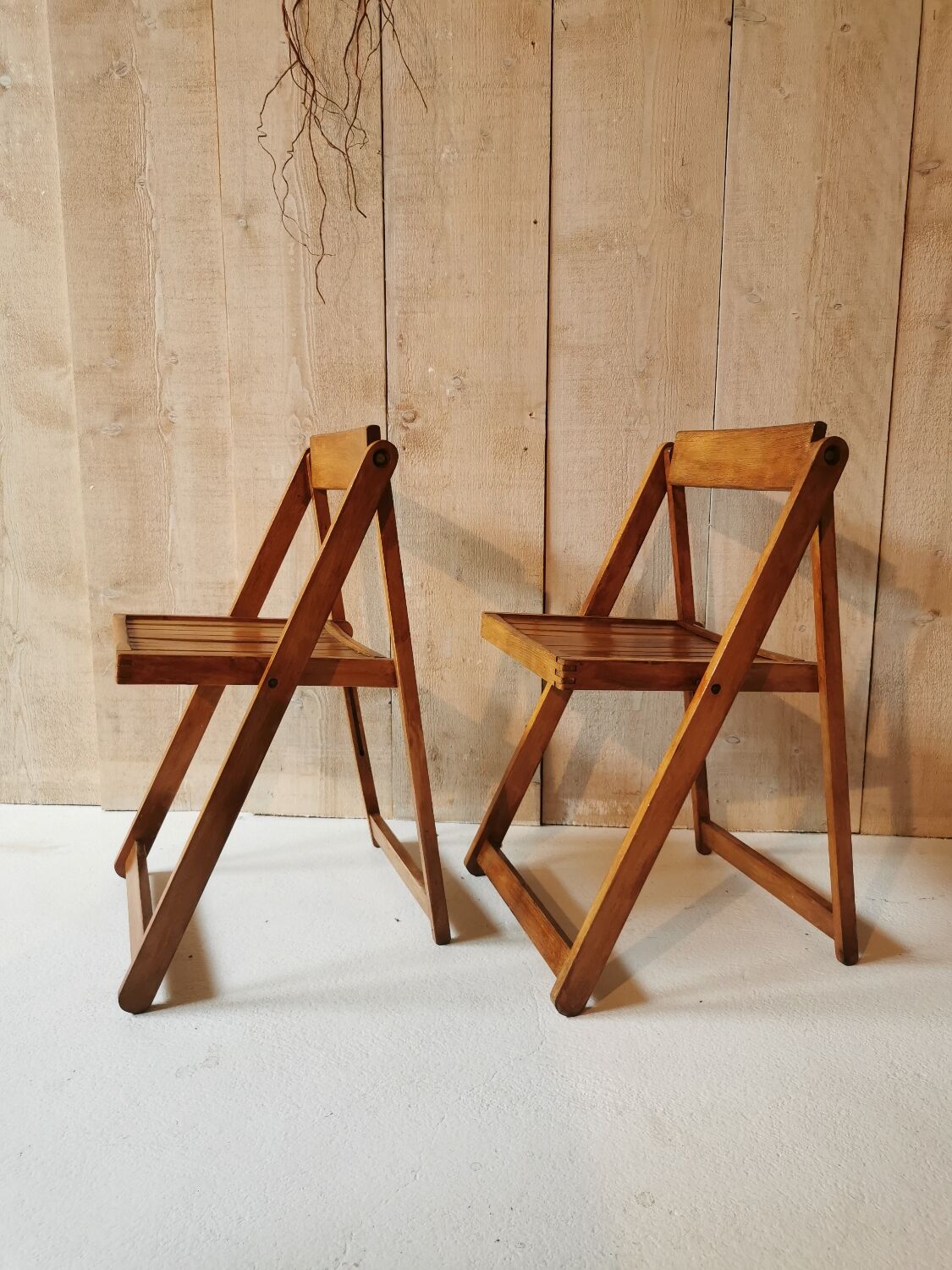 Pair of folding chairs
