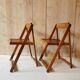 Paire de chaises pliantes