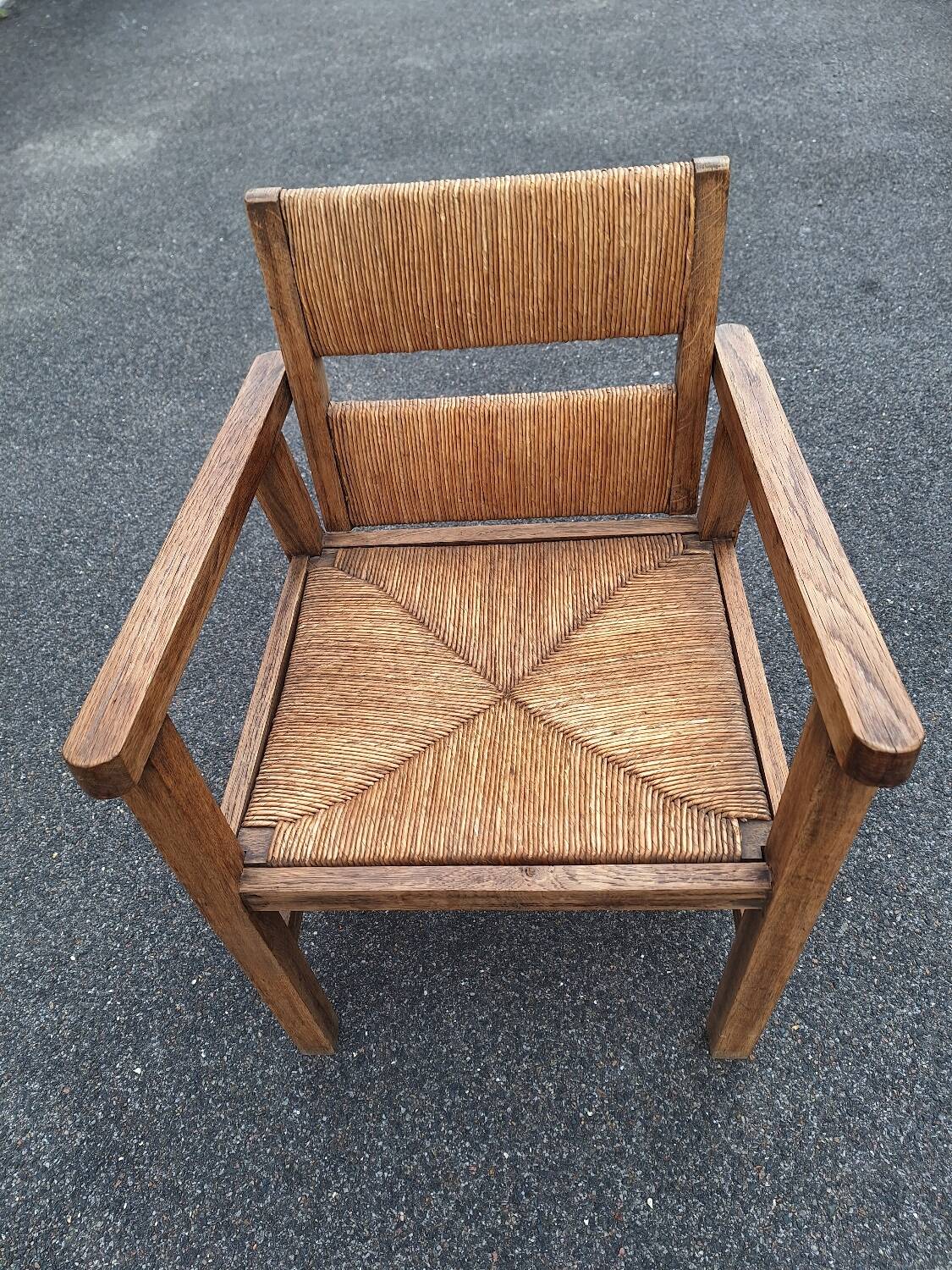 Vintage Brutalist Armchair