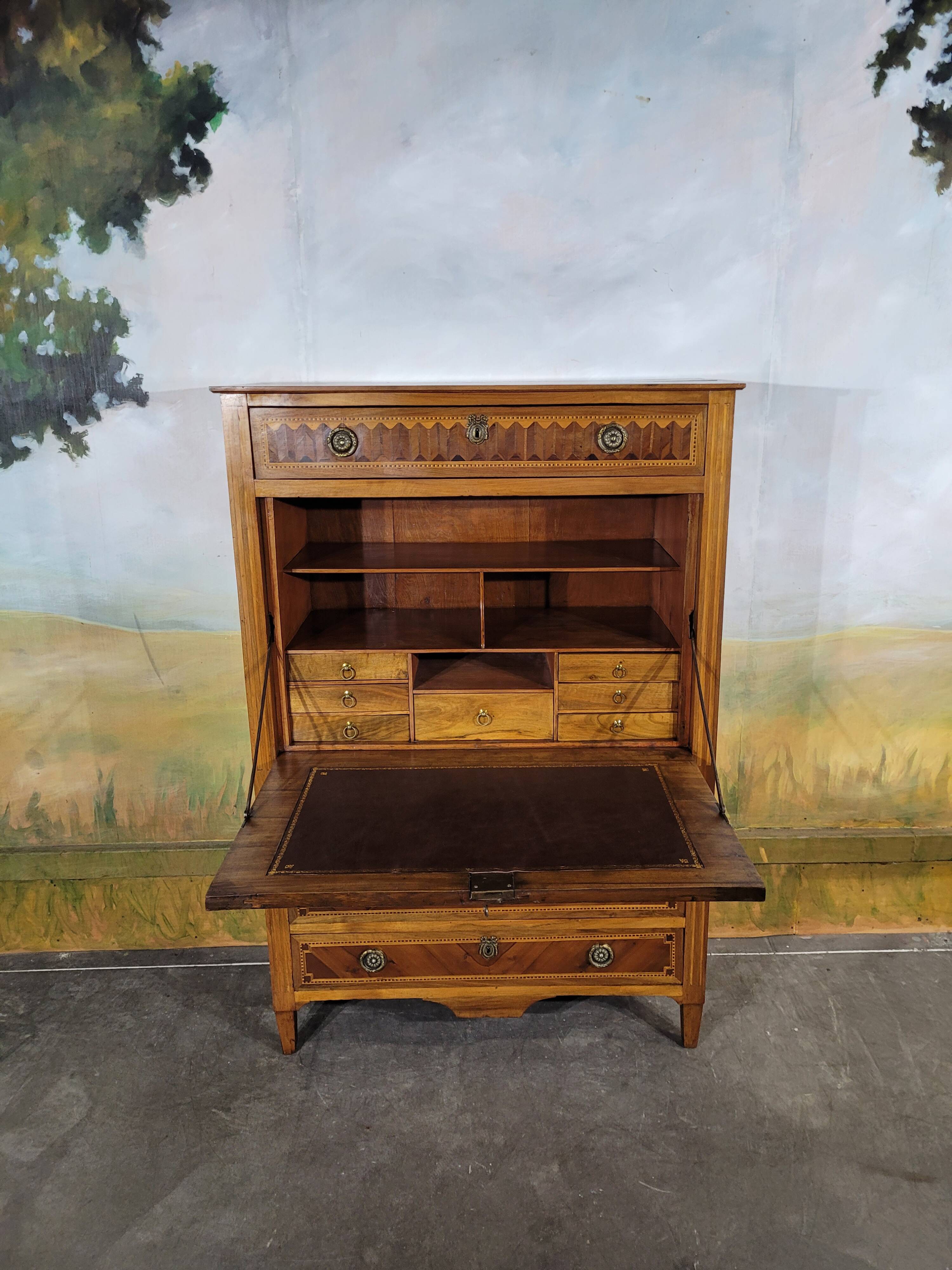 Louis XVI period marquetry secretary