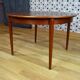 Scandinavian design round table in teak 1960