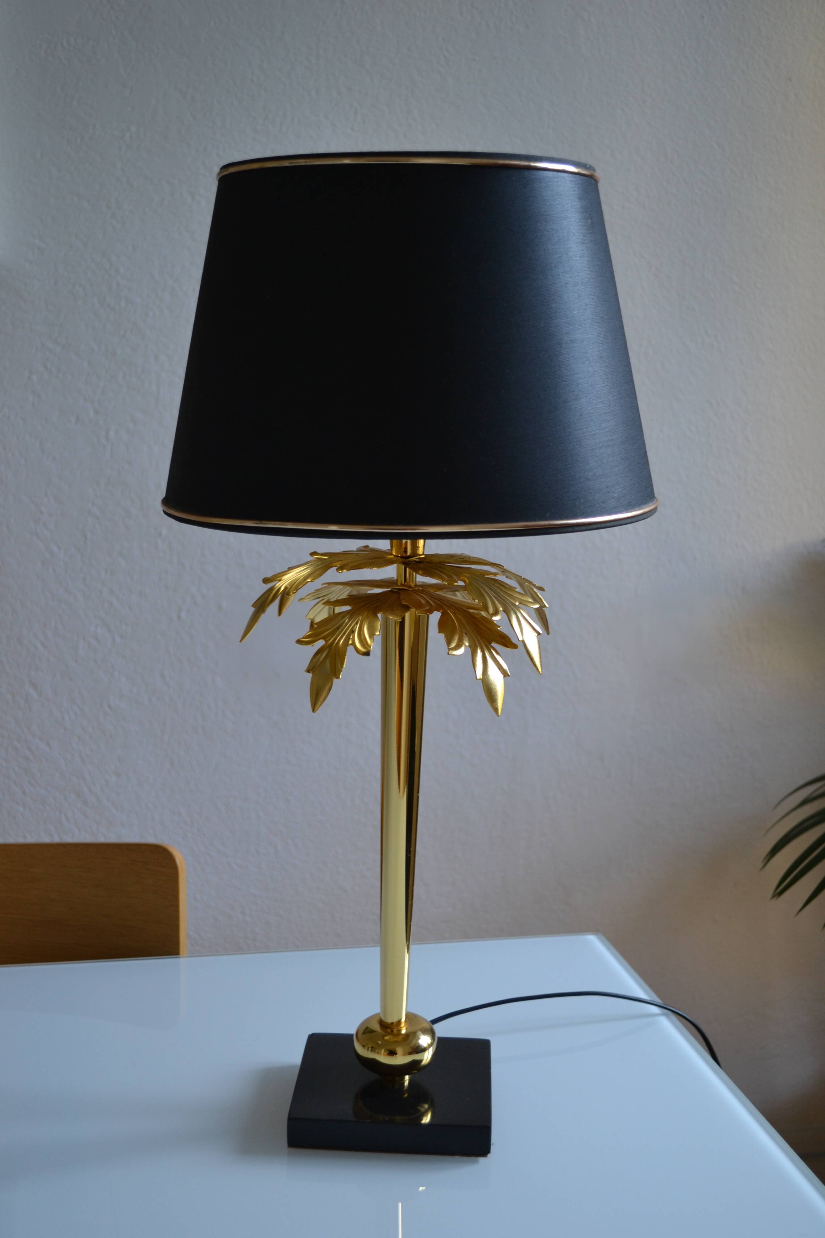 “Palm tree” lamp chandelier Deknudt Belgium